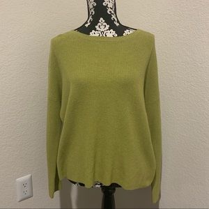 Eileen Fisher green sweater